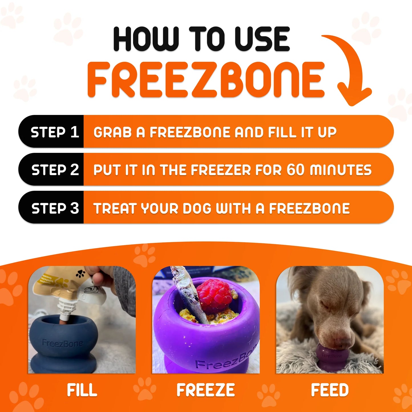 freezbone - fillable dog chew bone
