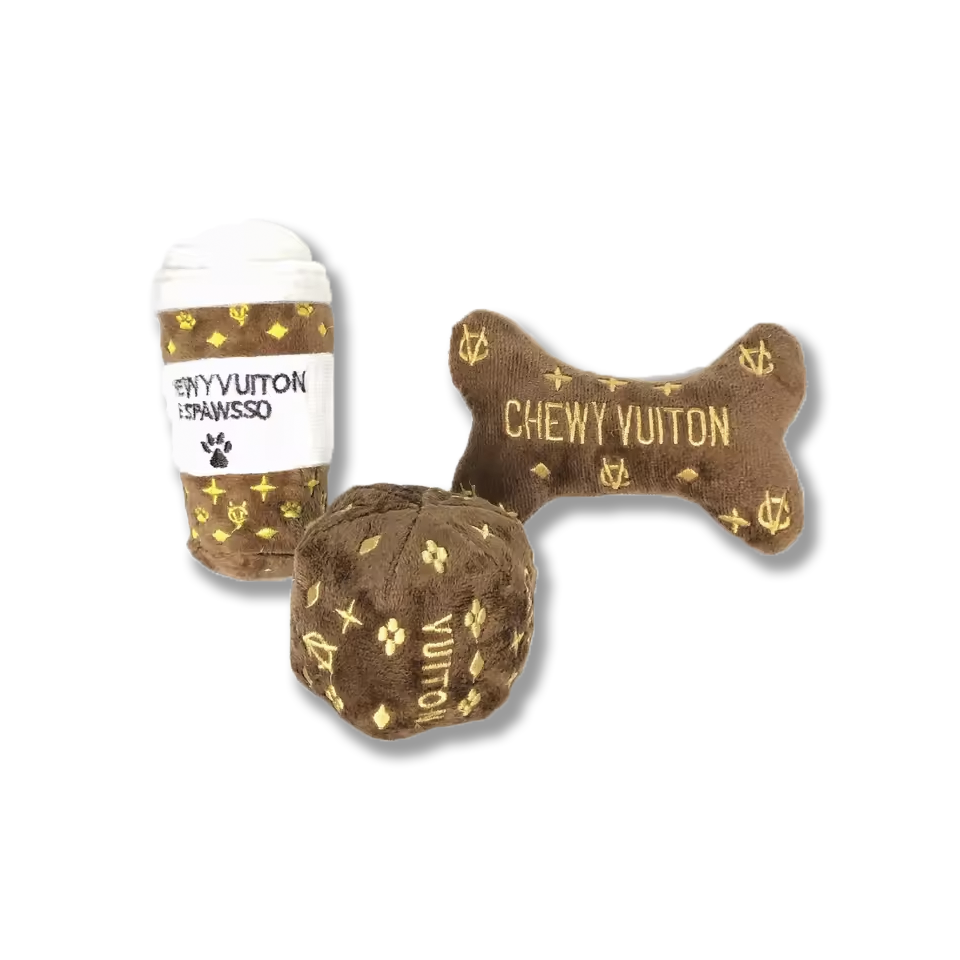 chewy vuiton toy set