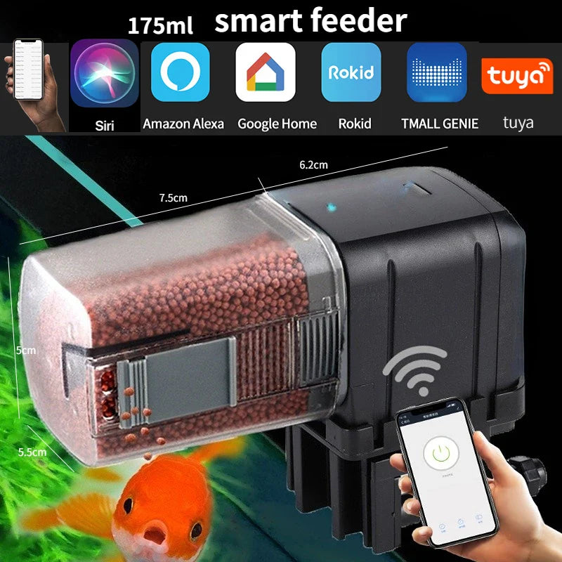 wifi automatic fish feeder