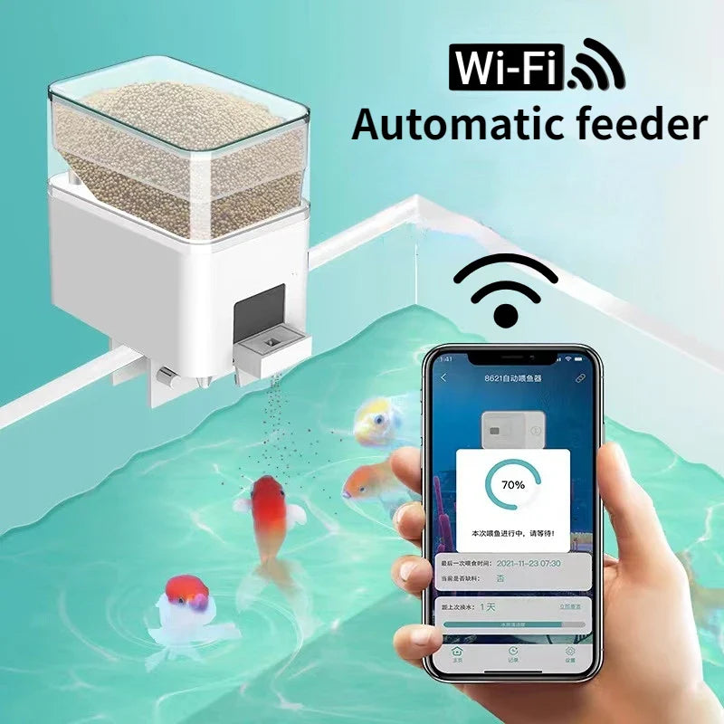 wifi automatic fish feeder