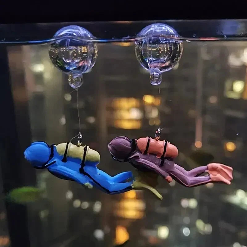 fish tank diver ornaments