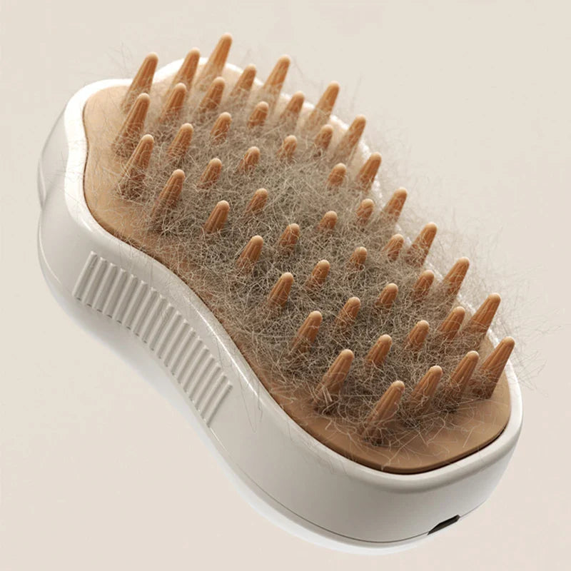 3-in-1 steamy pet brush