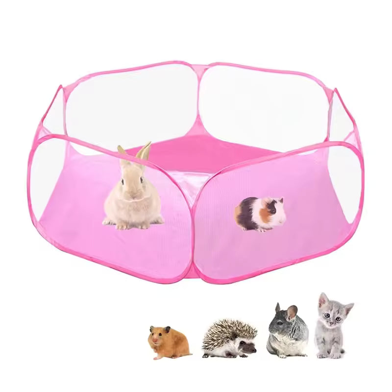 portable transparent pet playpen