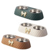 Bow-Tie Double Pet Food & Water Bowl