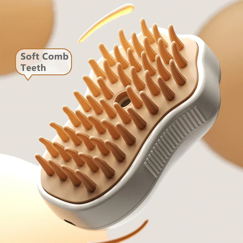 3-in-1 steamy pet brush