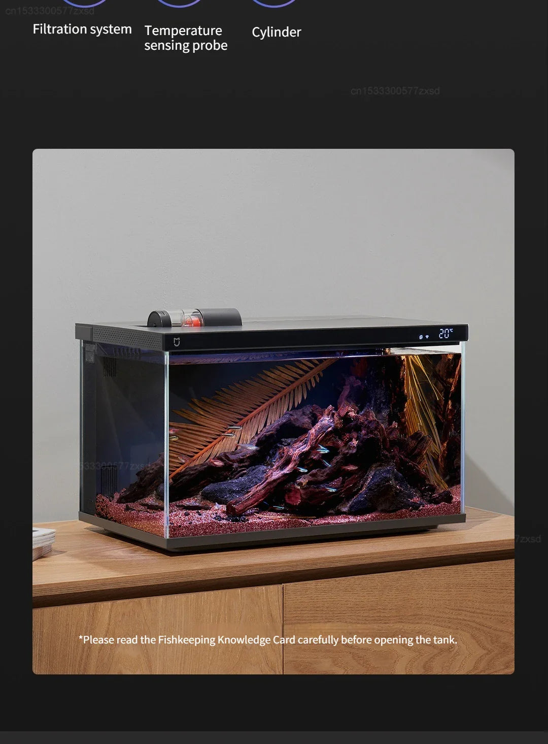 smart fish tank-  app mobile controlled