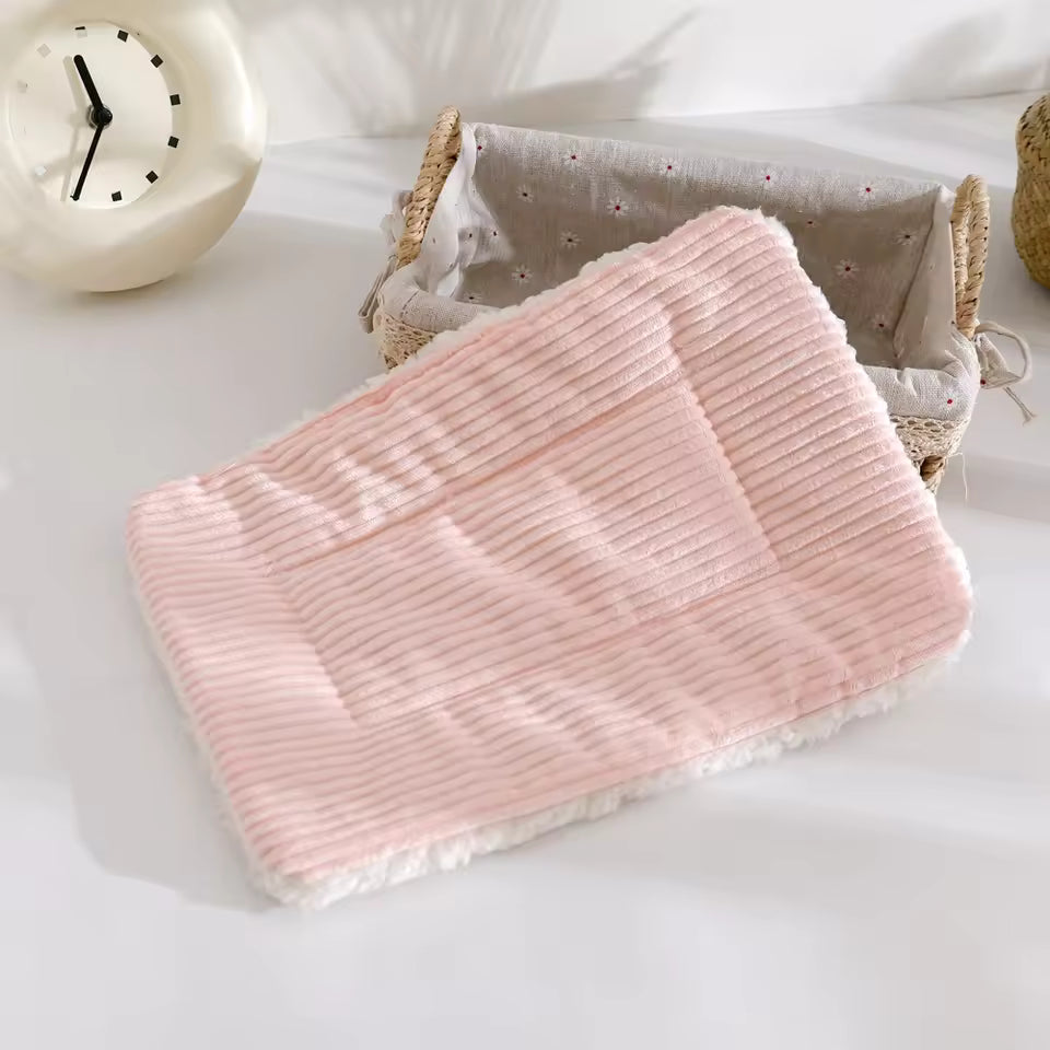 plush fleece bed mat