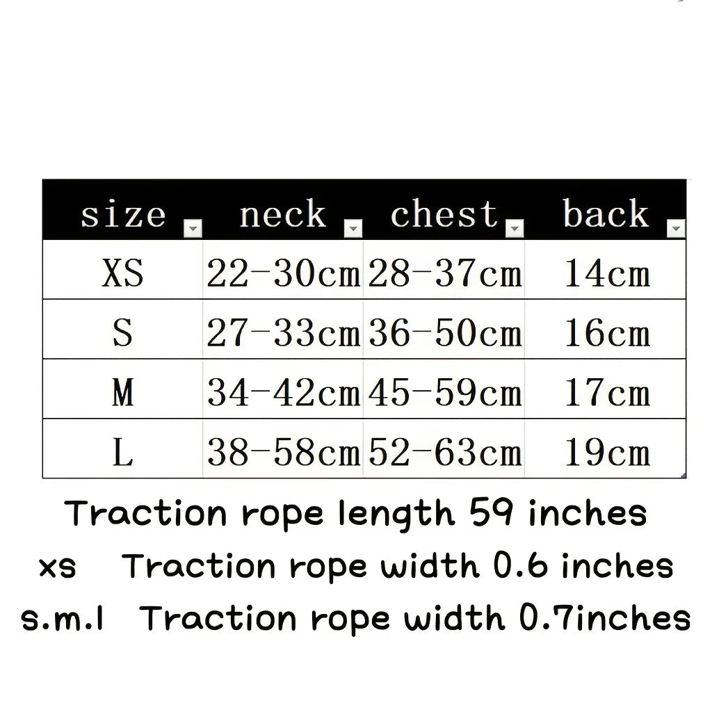 adjustable dog harness & leash set