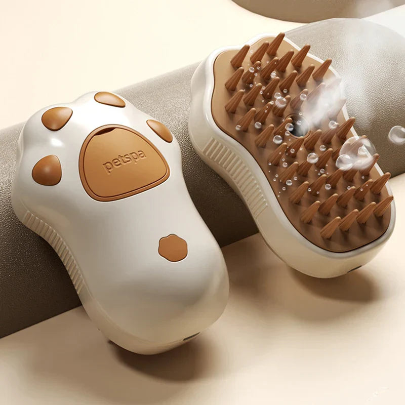 3-in-1 steamy pet brush