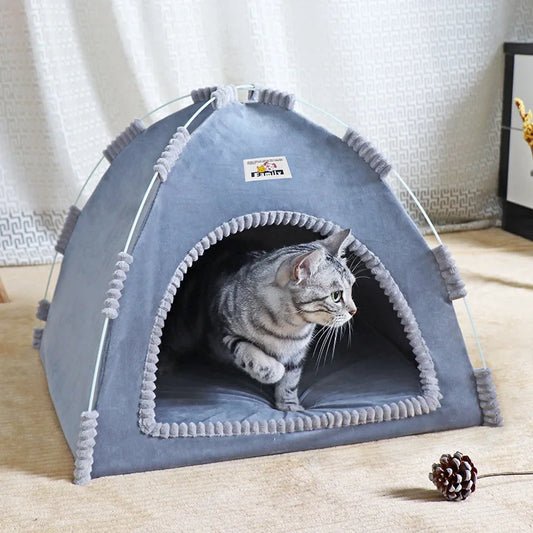 Foldable Pet Tent with Mat