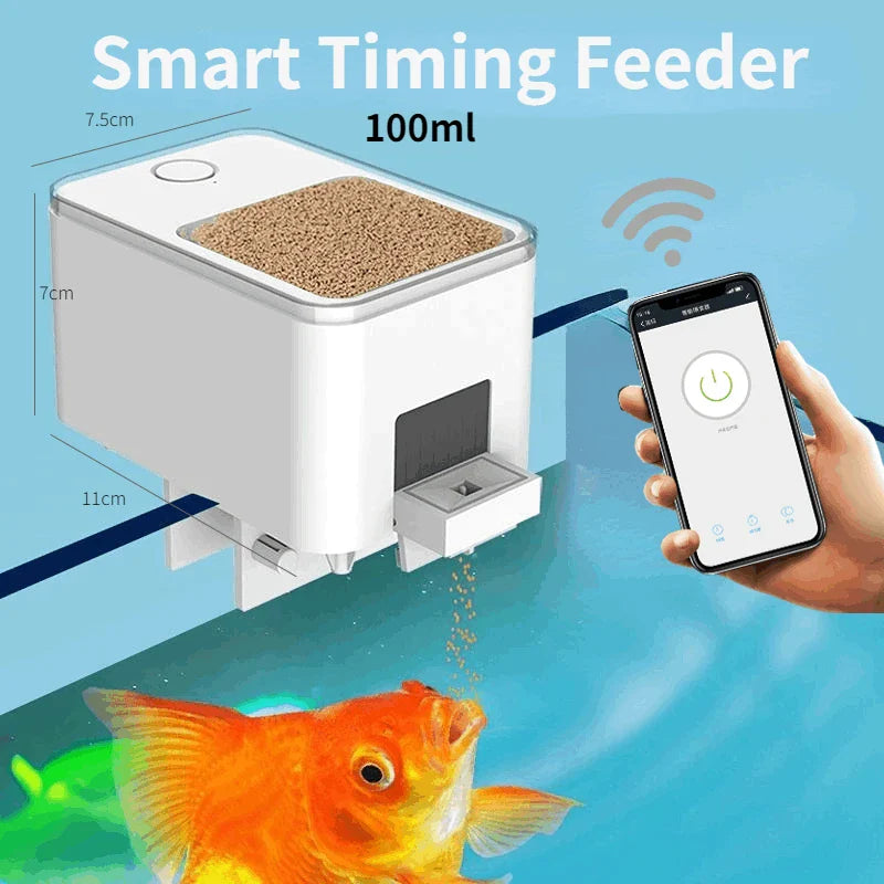 wifi automatic fish feeder