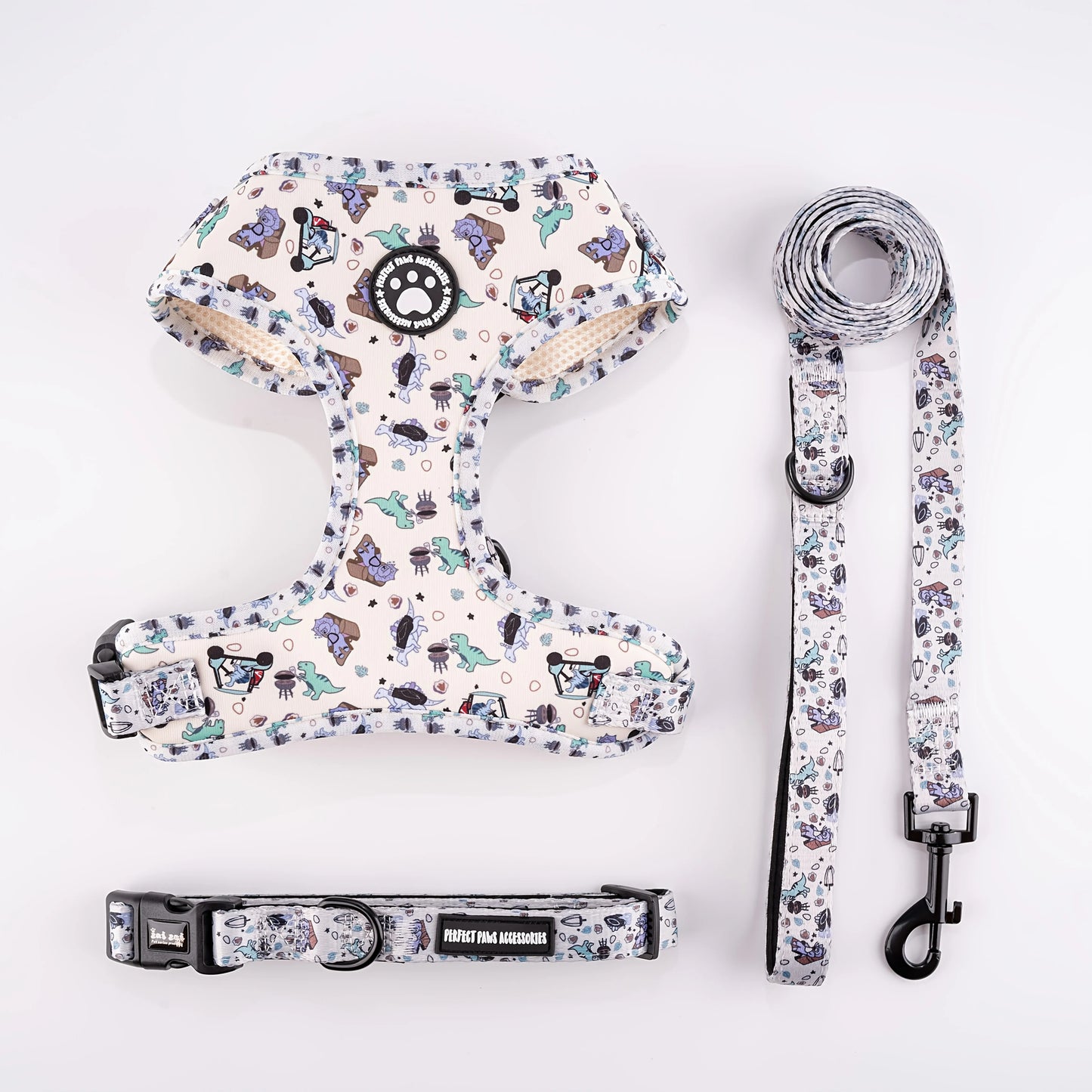 adjustable dog harness & leash set