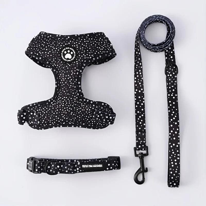 adjustable dog harness & leash set