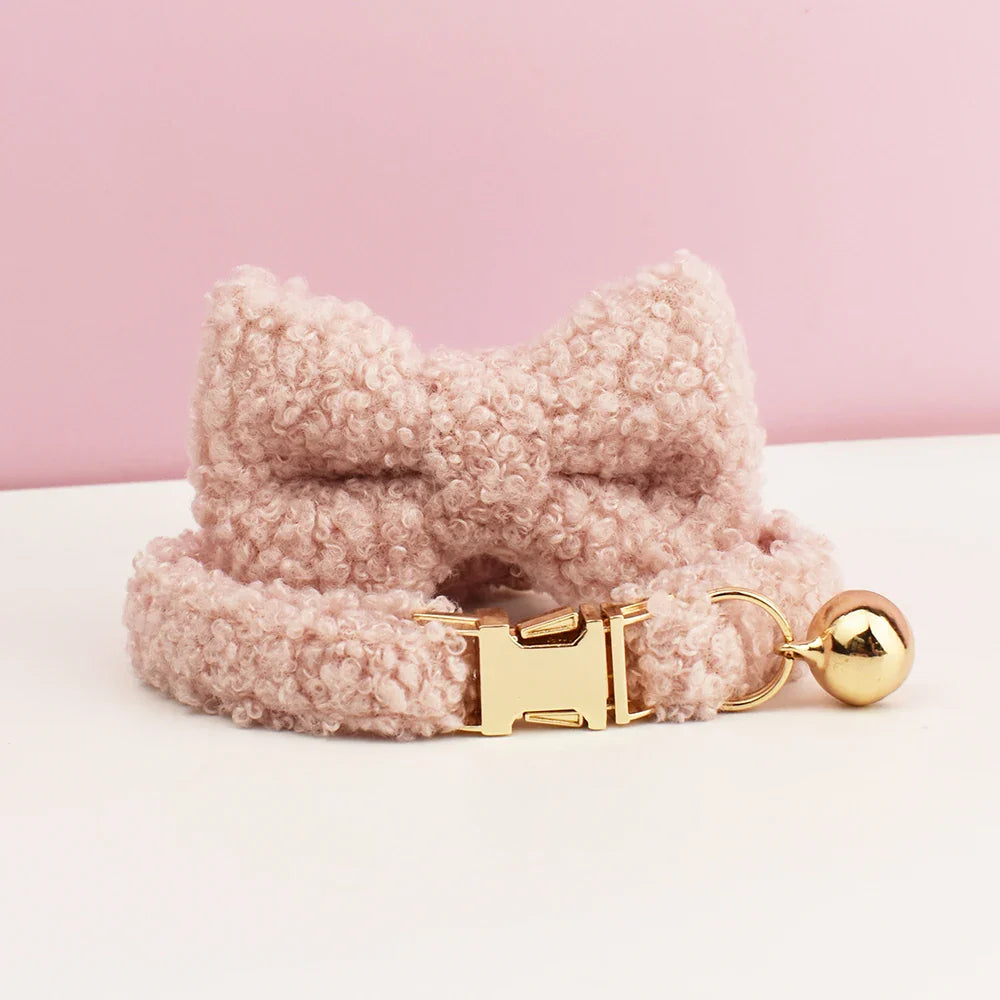 teddy cat collar with custom name plate
