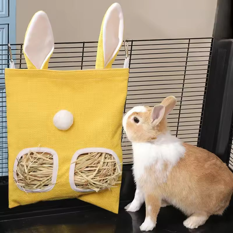 rabbit ear hay feeder bag