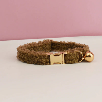 Teddy Cat Collar with Custom Name Plate