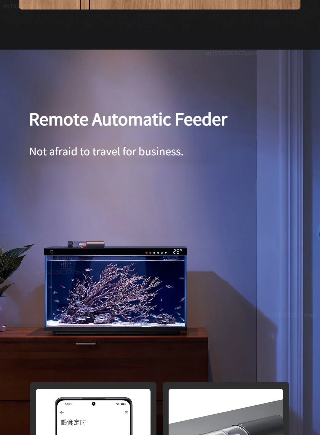 smart fish tank-  app mobile controlled