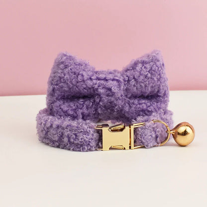Teddy Cat Collar with Custom Name Plate