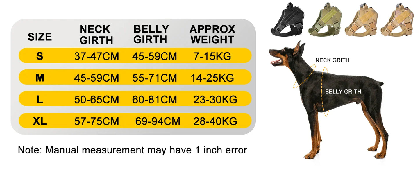 tactical dog harness