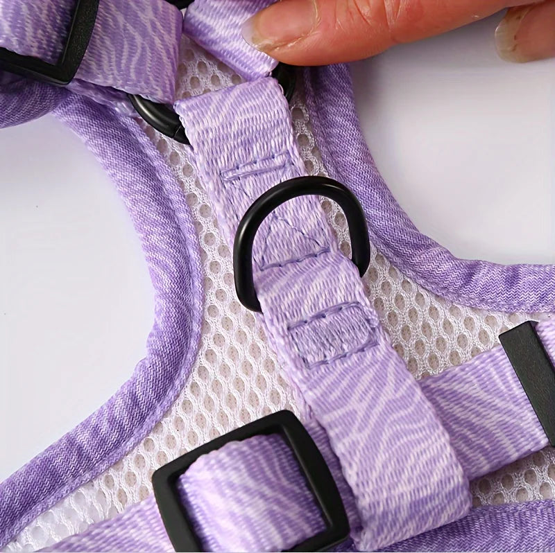 adjustable dog harness & leash set