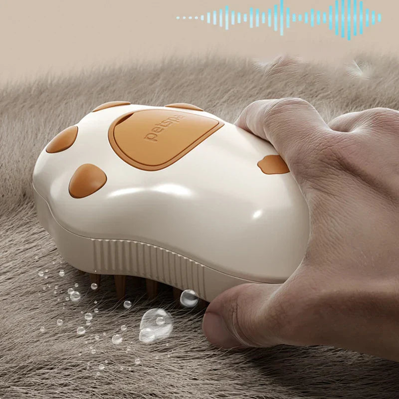3-in-1 steamy pet brush