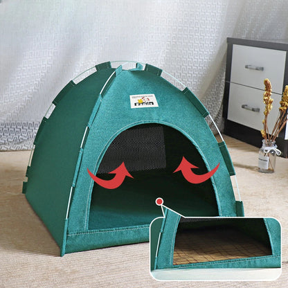 Foldable Pet Tent with Mat