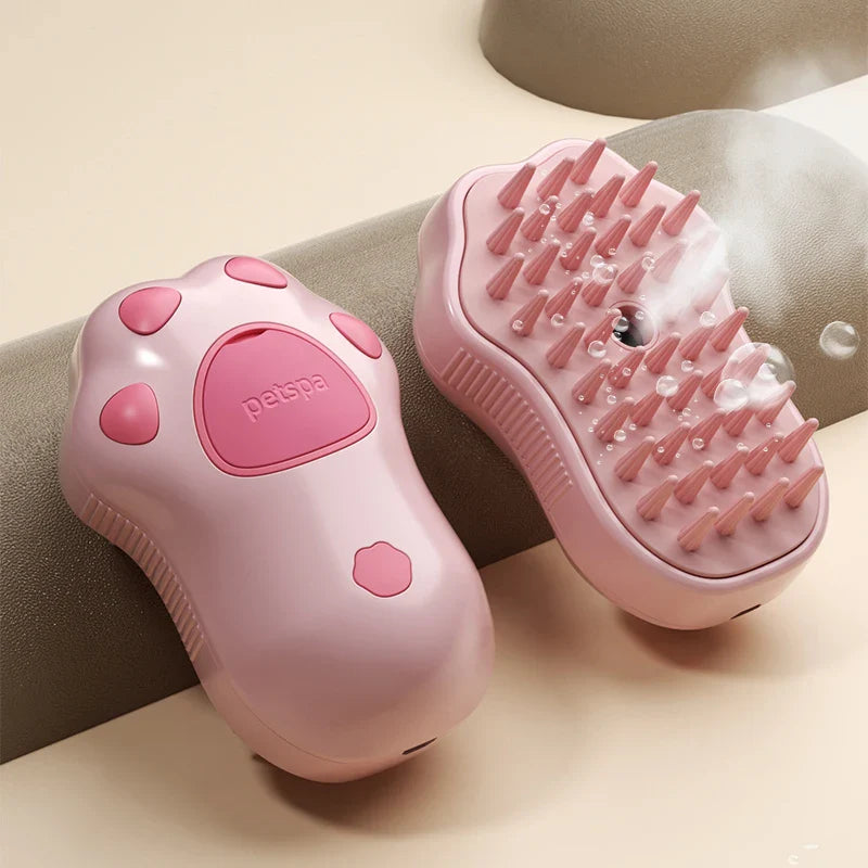 3-in-1 steamy pet brush