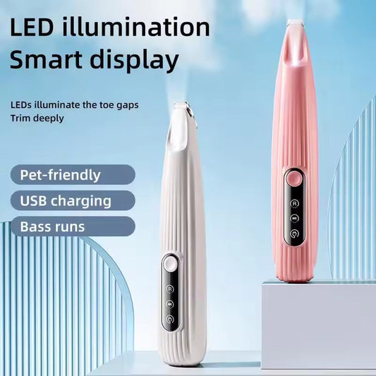 Paw Trimmer with LED Light & Display 2025