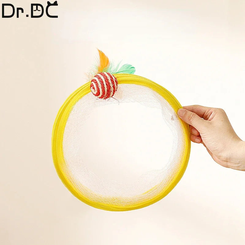 spiral tunnel cat toy