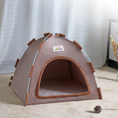 Foldable Pet Tent with Mat